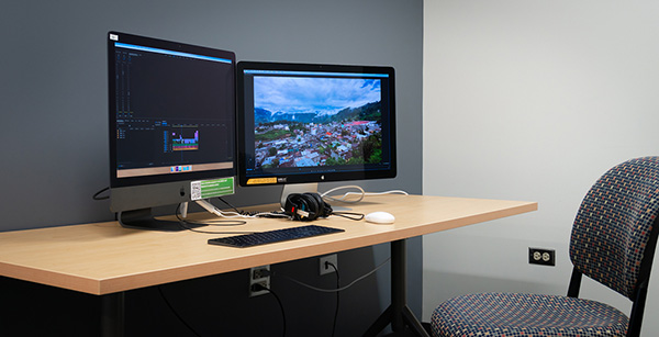 Media Lab multimedia editing station