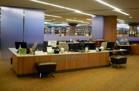 upper level reference desk